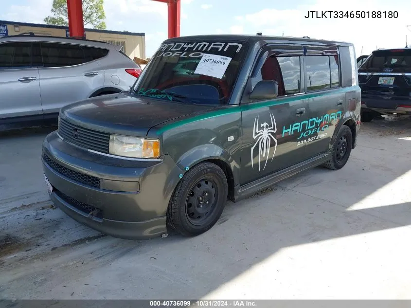 2005 Scion Xb VIN: JTLKT334650188180 Lot: 40736099