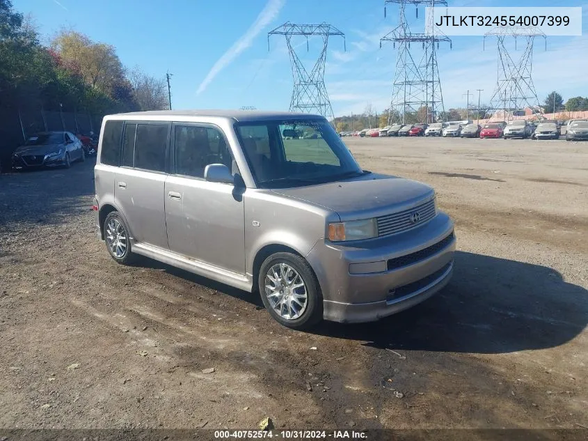 2005 Scion Xb VIN: JTLKT324554007399 Lot: 40752574