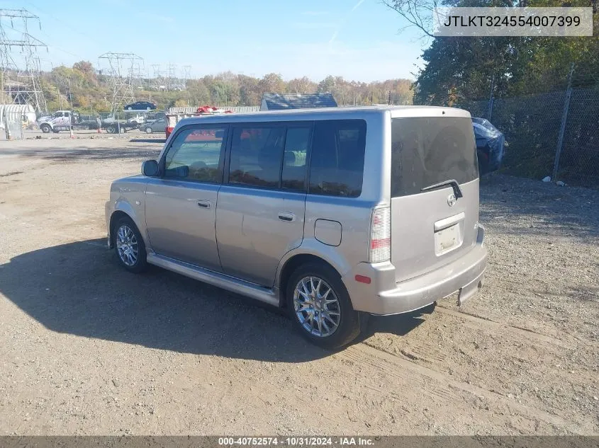 2005 Scion Xb VIN: JTLKT324554007399 Lot: 40752574