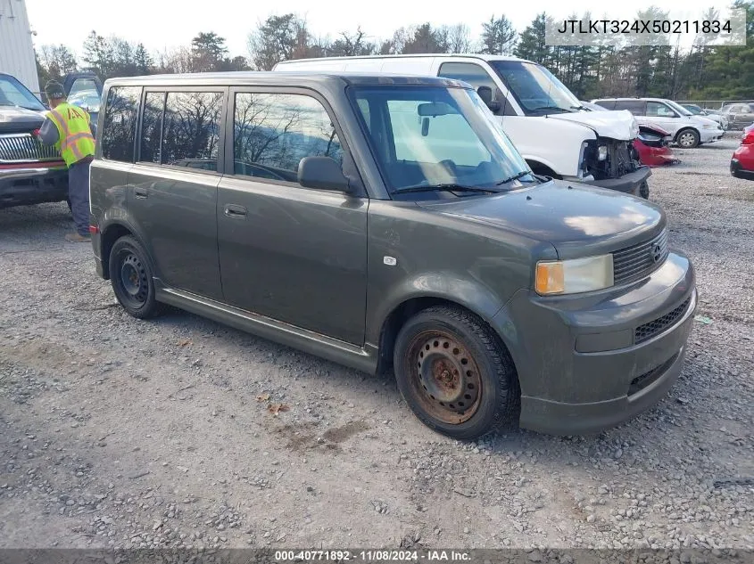 2005 Scion Xb VIN: JTLKT324X50211834 Lot: 40771892