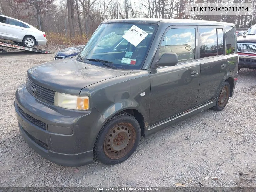 2005 Scion Xb VIN: JTLKT324X50211834 Lot: 40771892