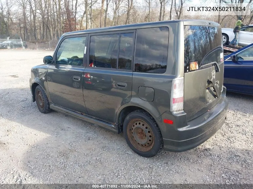 2005 Scion Xb VIN: JTLKT324X50211834 Lot: 40771892