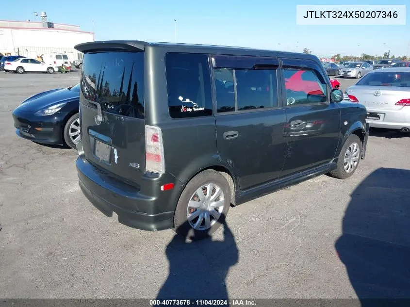 2005 Scion Xb VIN: JTLKT324X50207346 Lot: 40773578