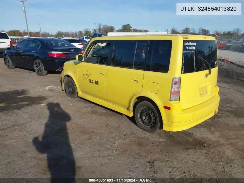 2005 Scion Xb VIN: JTLKT324554013820 Lot: 40851693