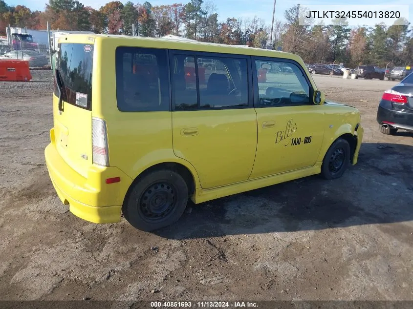 2005 Scion Xb VIN: JTLKT324554013820 Lot: 40851693