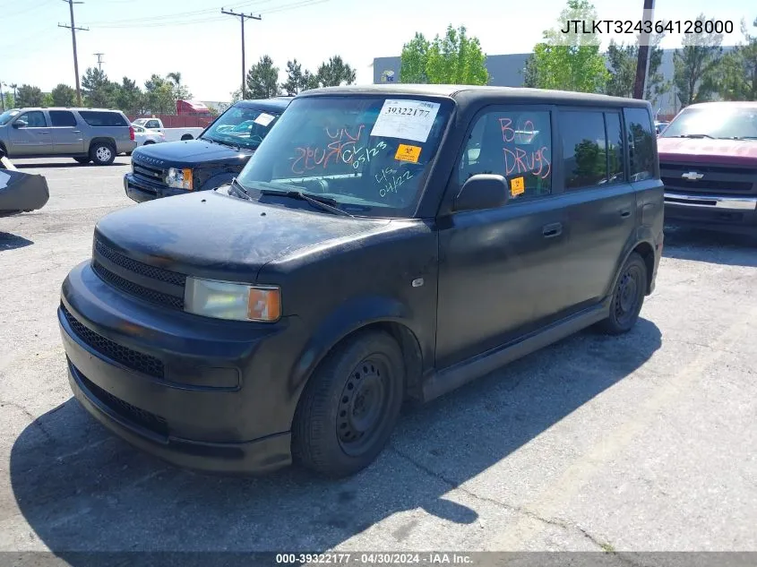 2006 Scion Xb VIN: JTLKT324364128000 Lot: 39322177