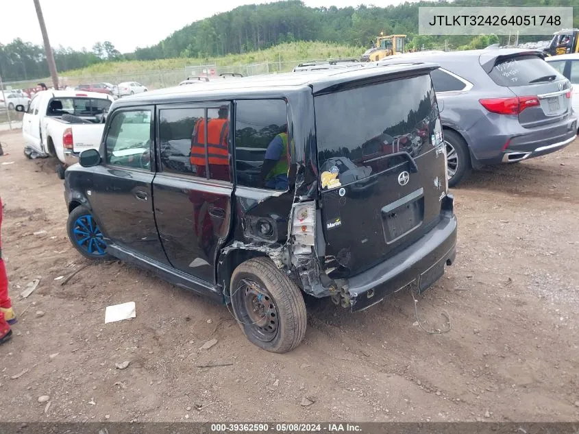 2006 Scion Xb VIN: JTLKT324264051748 Lot: 39362590