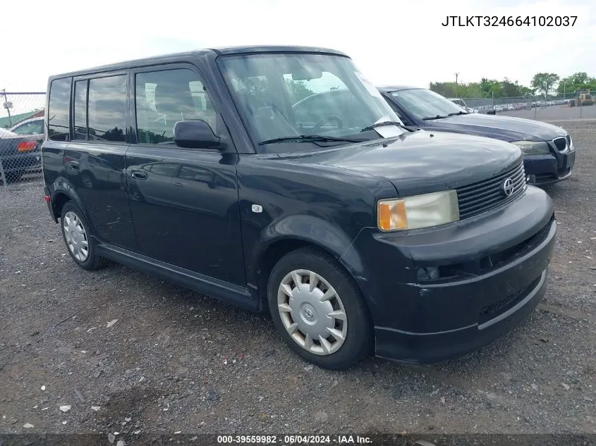 2006 Scion Xb VIN: JTLKT324664102037 Lot: 39559982