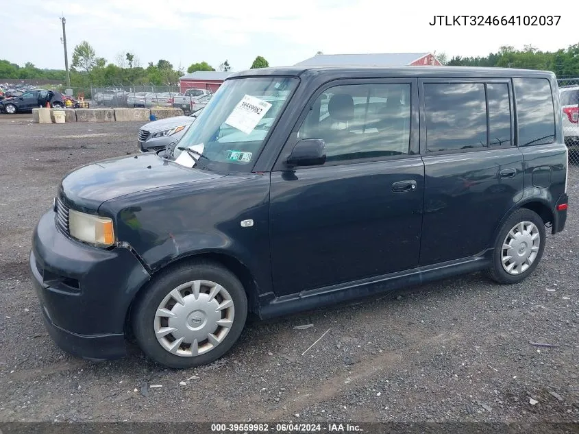 2006 Scion Xb VIN: JTLKT324664102037 Lot: 39559982