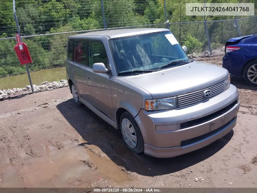 JTLKT324264041768 2006 Scion Xb