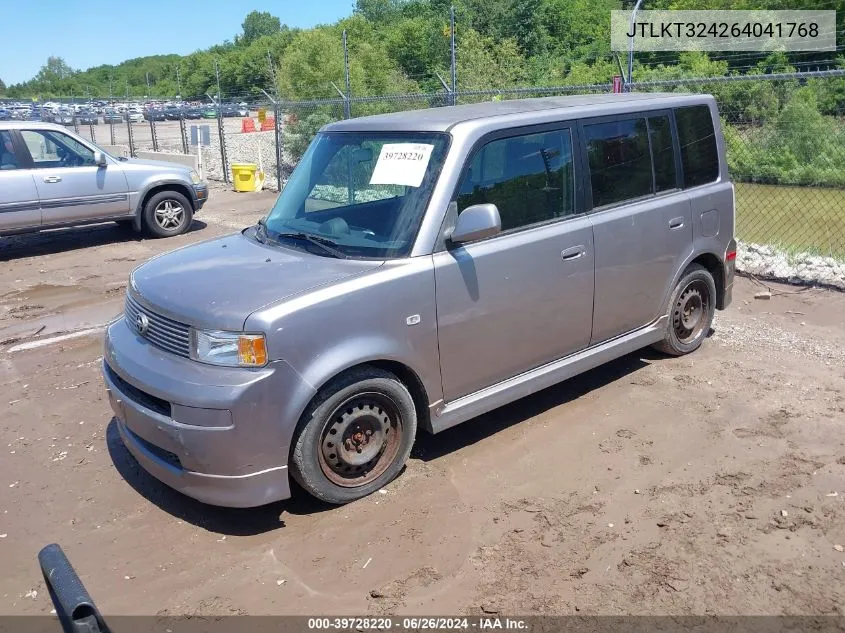 2006 Scion Xb VIN: JTLKT324264041768 Lot: 39728220