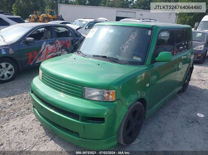 2006 Scion Xb VIN: JTLKT324764064480 Lot: 39753521