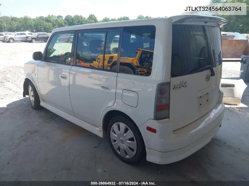 2006 Scion Xb VIN: JTLKT324564063764 Lot: 39864932