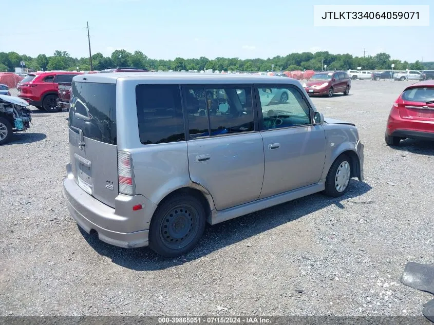 2006 Scion Xb VIN: JTLKT334064059071 Lot: 39865051