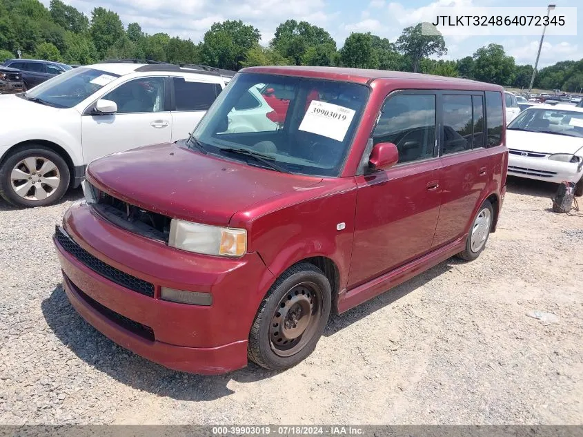 JTLKT324864072345 2006 Scion Xb