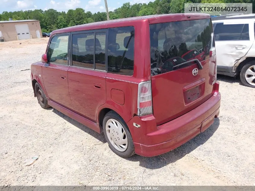 JTLKT324864072345 2006 Scion Xb