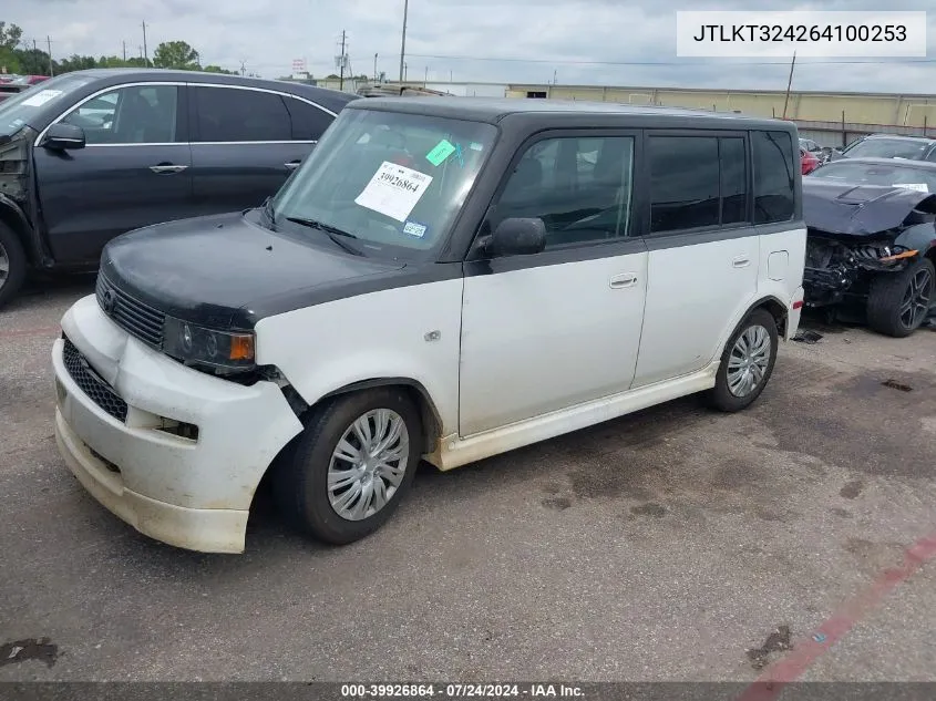 2006 Scion Xb VIN: JTLKT324264100253 Lot: 39926864