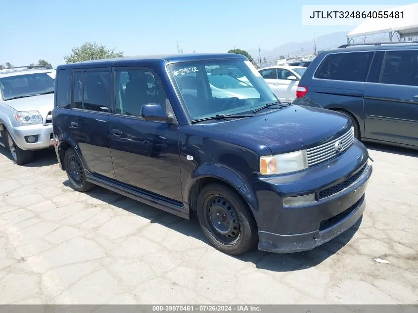 2006 Scion Xb VIN: JTLKT324864055481 Lot: 39970461