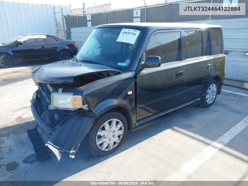 2006 Scion Xb VIN: JTLKT324464122884 Lot: 40040784