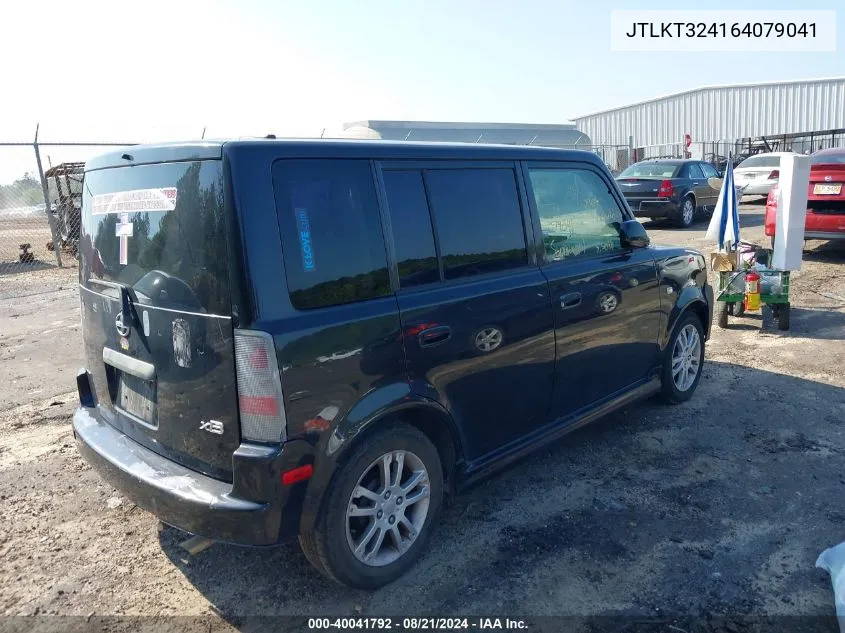 2006 Scion Xb VIN: JTLKT324164079041 Lot: 40041792