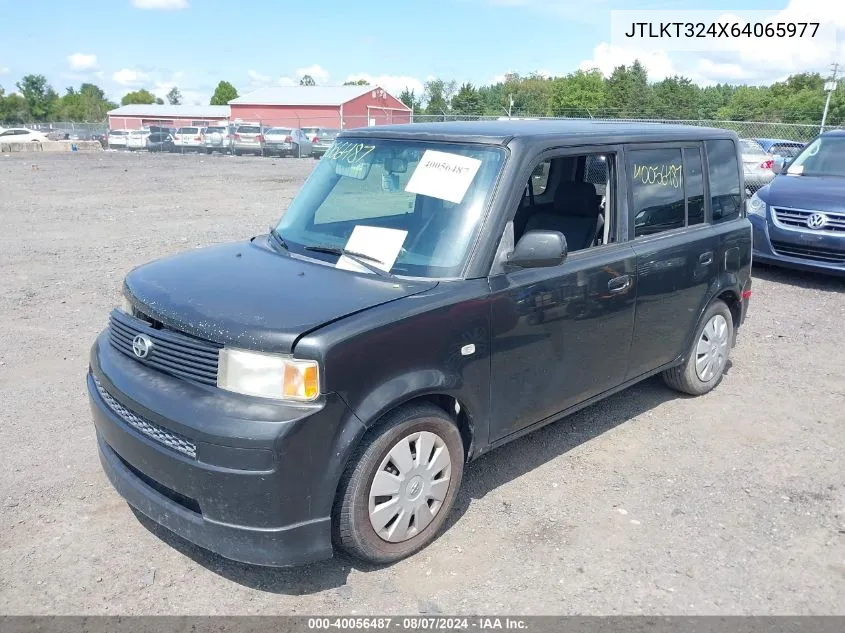 2006 Scion Xb VIN: JTLKT324X64065977 Lot: 40056487