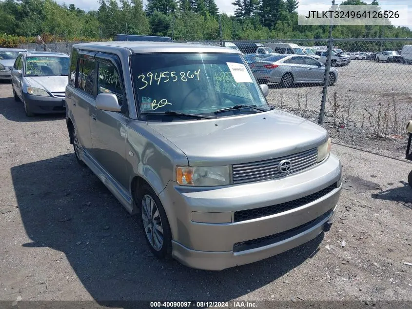 2006 Scion Xb VIN: JTLKT324964126526 Lot: 40090097