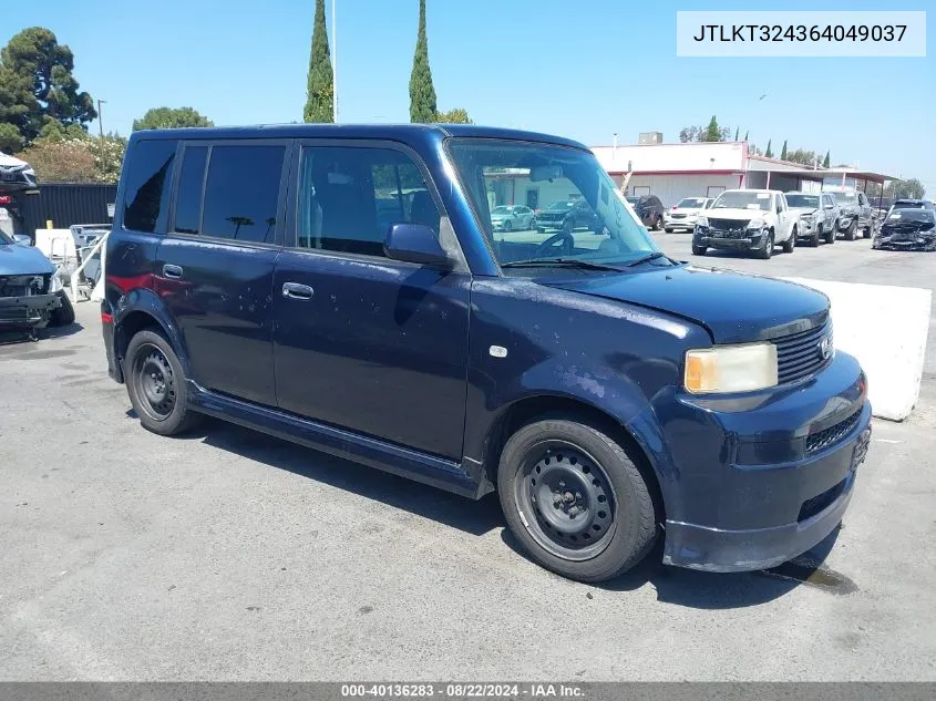 2006 Scion Xb VIN: JTLKT324364049037 Lot: 40136283