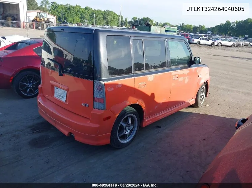 2006 Scion Xb VIN: JTLKT324264040605 Lot: 40154119