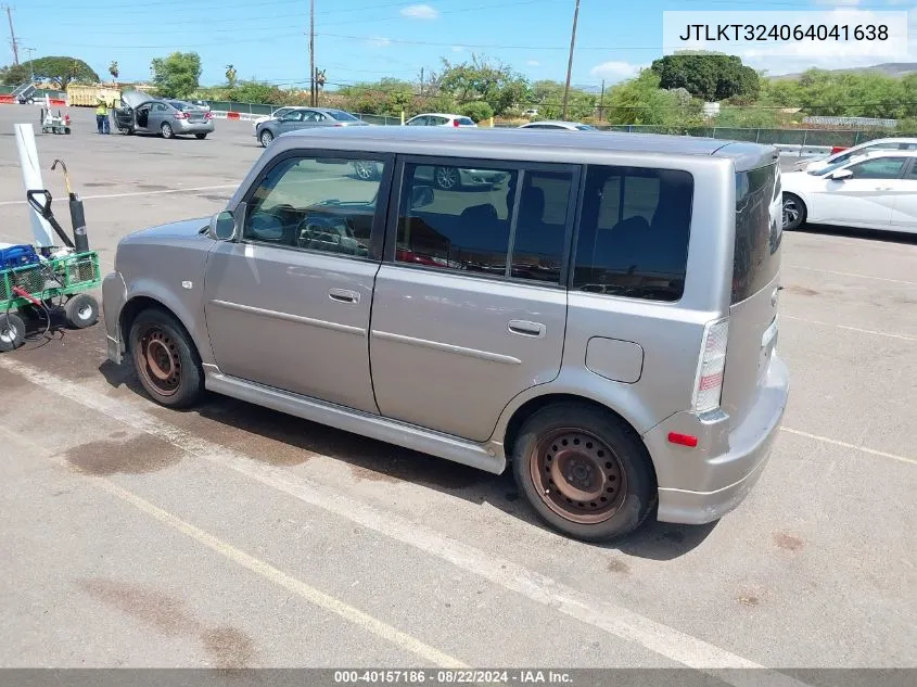 2006 Scion Xb VIN: JTLKT324064041638 Lot: 40157186