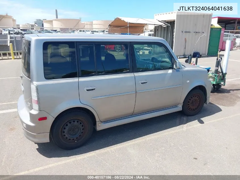 2006 Scion Xb VIN: JTLKT324064041638 Lot: 40157186