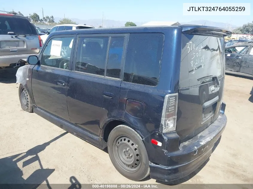 2006 Scion Xb VIN: JTLKT324764055259 Lot: 40198888