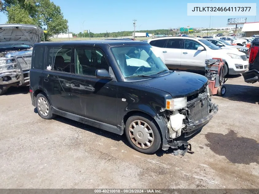 2006 Scion Xb VIN: JTLKT324664117377 Lot: 40210018