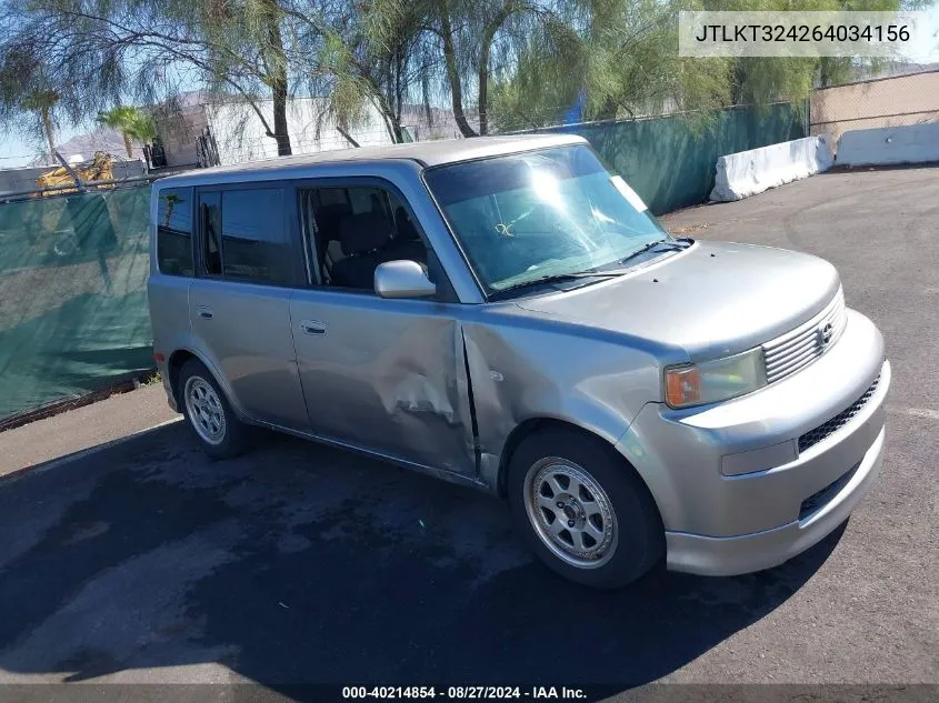 2006 Scion Xb VIN: JTLKT324264034156 Lot: 40214854