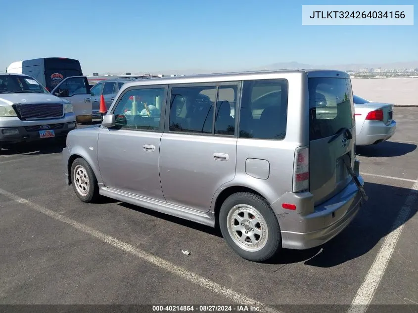 2006 Scion Xb VIN: JTLKT324264034156 Lot: 40214854