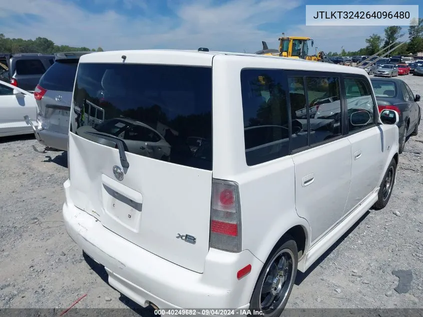 2006 Scion Xb VIN: JTLKT324264096480 Lot: 40249682