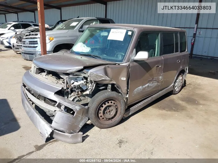 2006 Scion Xb VIN: JTLKT334664033803 Lot: 40269782