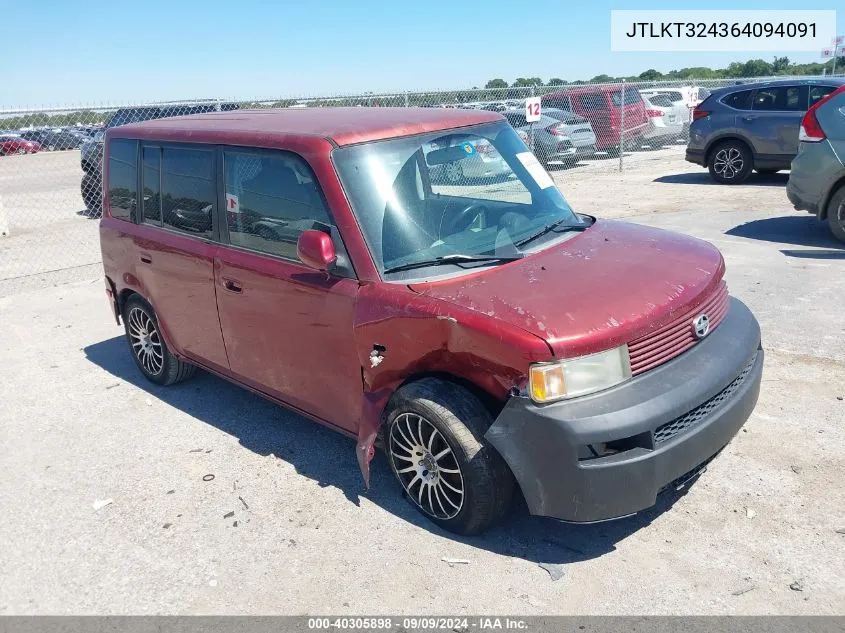 2006 Scion Xb VIN: JTLKT324364094091 Lot: 40305898