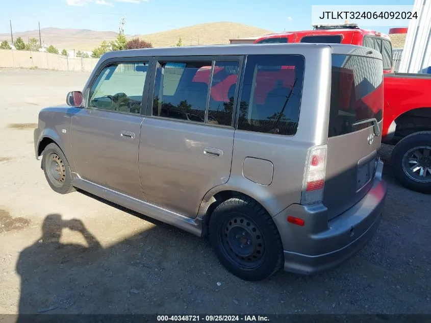 2006 Scion Xb VIN: JTLKT324064092024 Lot: 40348721