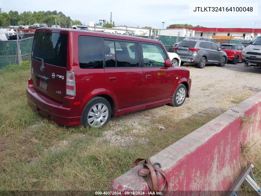 2006 Scion Xb VIN: JTLKT324164100048 Lot: 40372034