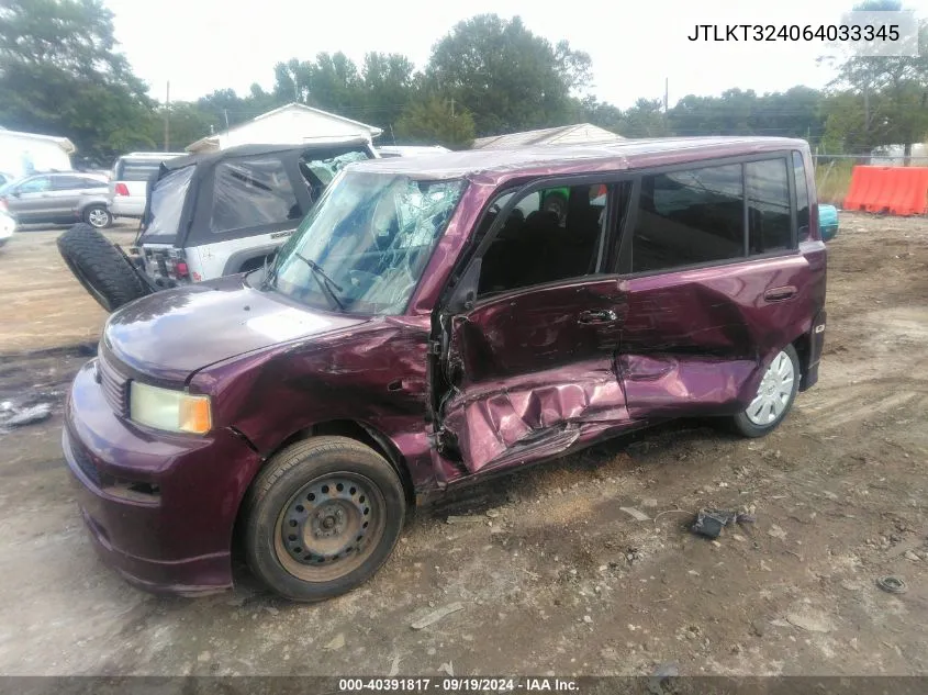 JTLKT324064033345 2006 Scion Xb