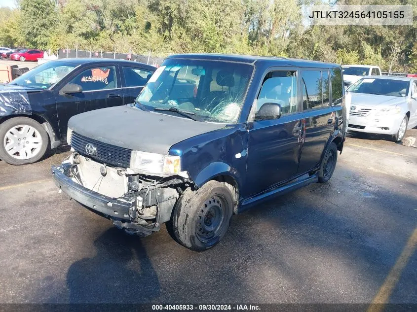 2006 Scion Xb VIN: JTLKT324564105155 Lot: 40405933