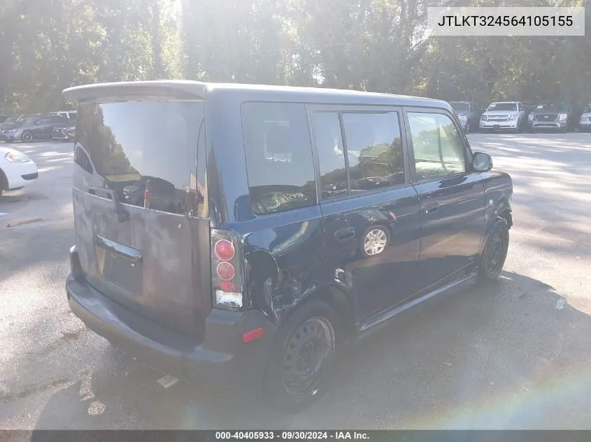 2006 Scion Xb VIN: JTLKT324564105155 Lot: 40405933