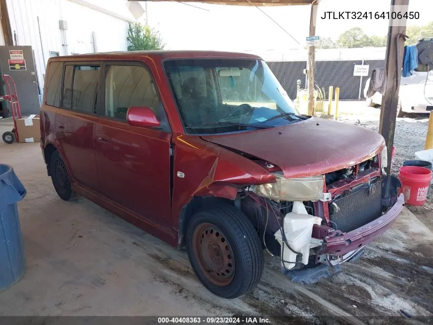 2006 Scion Xb VIN: JTLKT324164106450 Lot: 40408363