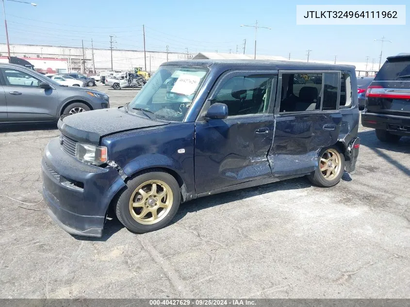 2006 Scion Xb VIN: JTLKT324964111962 Lot: 40427629