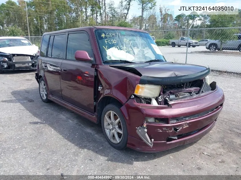 2006 Scion Xb VIN: JTLKT324164035010 Lot: 40454992