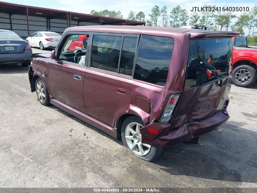 2006 Scion Xb VIN: JTLKT324164035010 Lot: 40454992