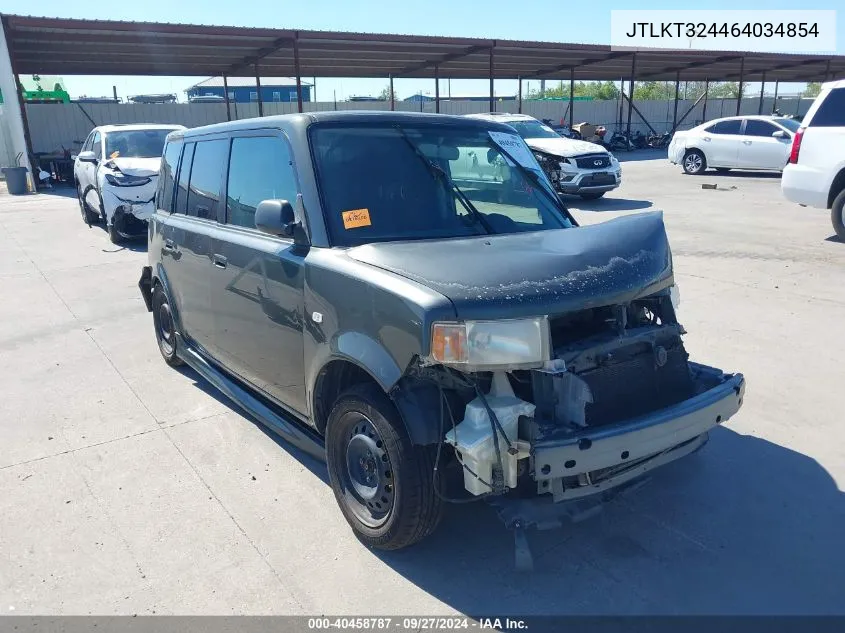 2006 Scion Xb VIN: JTLKT324464034854 Lot: 40458787