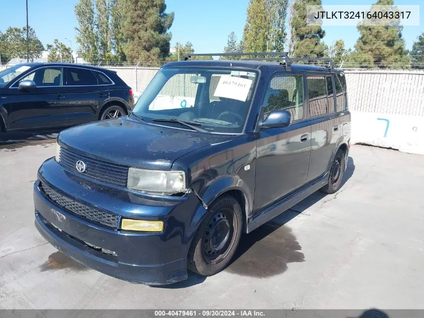 JTLKT324164043317 2006 Scion Xb