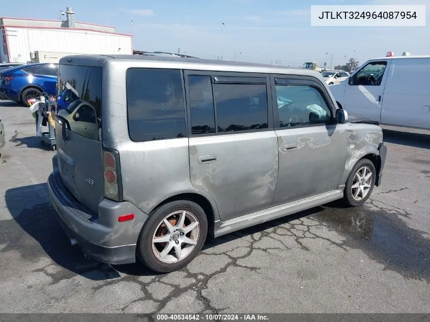 2006 Scion Xb VIN: JTLKT324964087954 Lot: 40534542