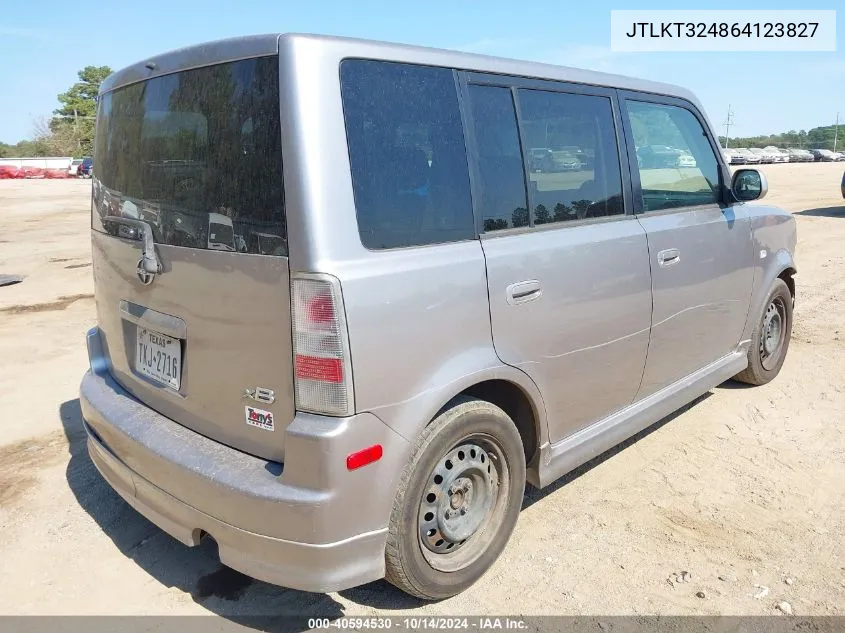 JTLKT324864123827 2006 Scion Xb